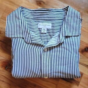 Banana Republic XXL Cotton Striped Dress Shirt
